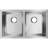 Crosstown 16 Gauge 31" L x 19" W Double Basin Undermount Kitchen Sink