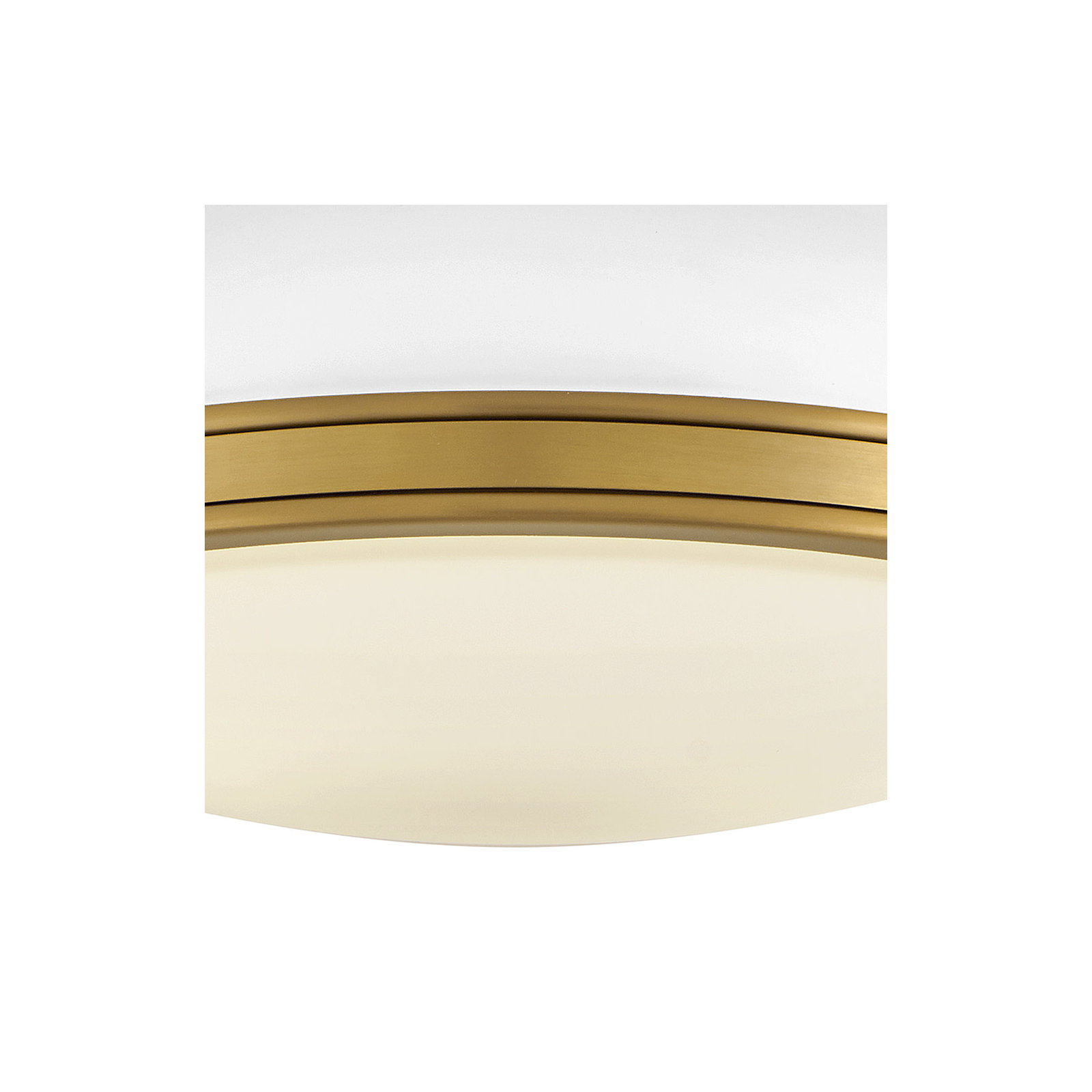 Calathea 2 Light Flush Mount, White/Gold