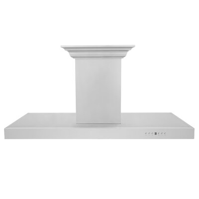 48"" 400 CFM Ducted Island Range Hood in Stainless Steel -  ZLINE, KE2iCRN-BT-48