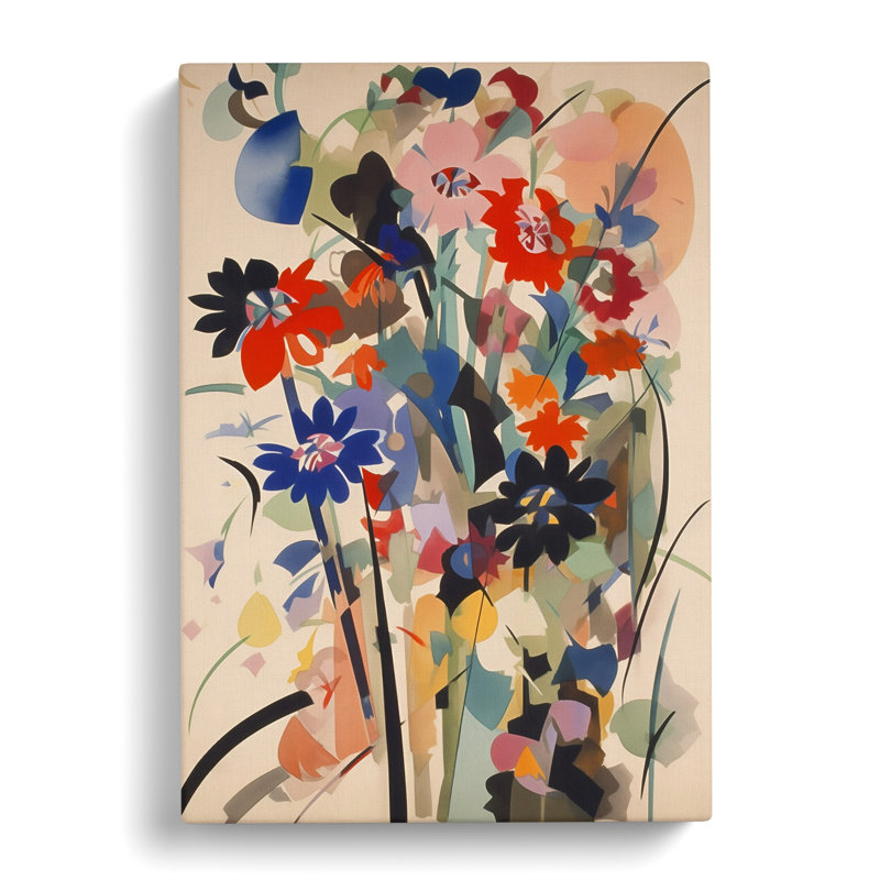 Rosecrans Flowers Bauhaus Vol.10 - Wrapped Canvas Print, 50cm H x 35cm W x 3cm D