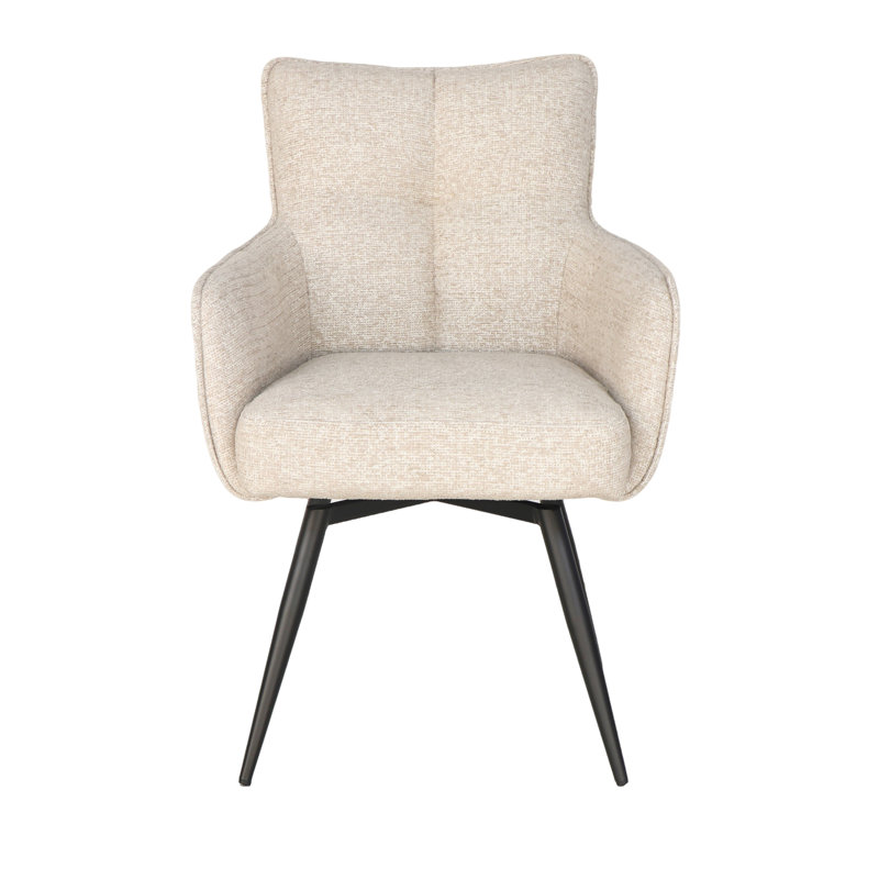 Adelise Swivel Chair Beige, Burgundy