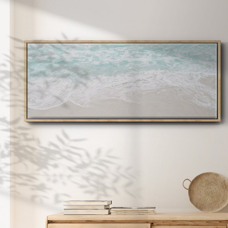 Bord de mer - toile encadrée, H 12 po x l 30 po