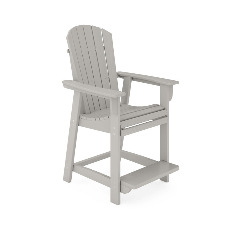 Adirondack Style Counter Chair, Dark Gray