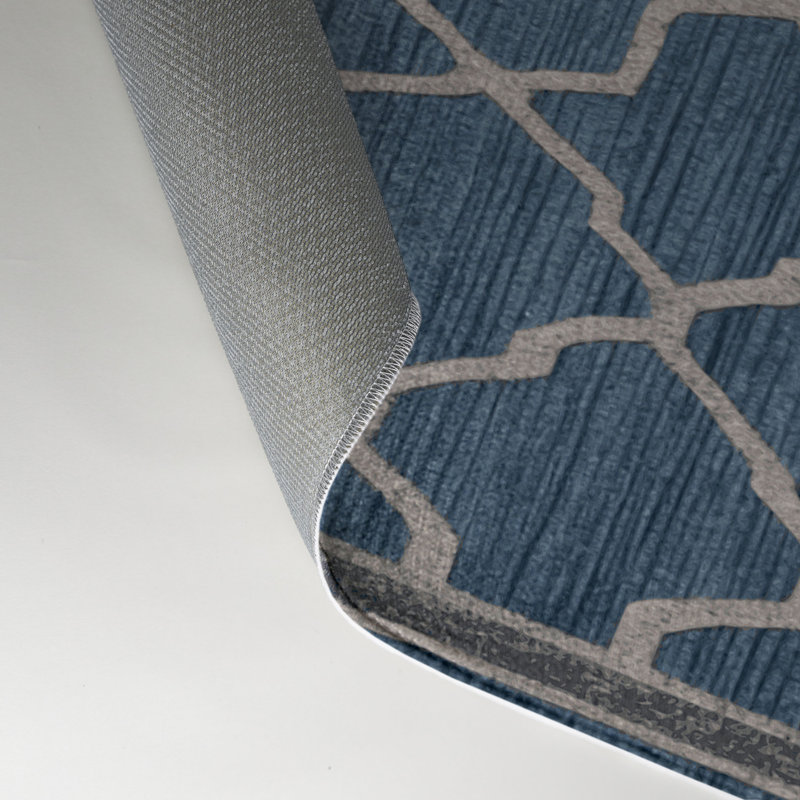 Tapis gris intérieur et extérieur Trellis, Rectangle 5 pi x 7 pi