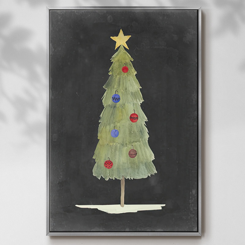 Lueur de Noël II, H 37 po x l 25 po x P 1,5 po, Gris