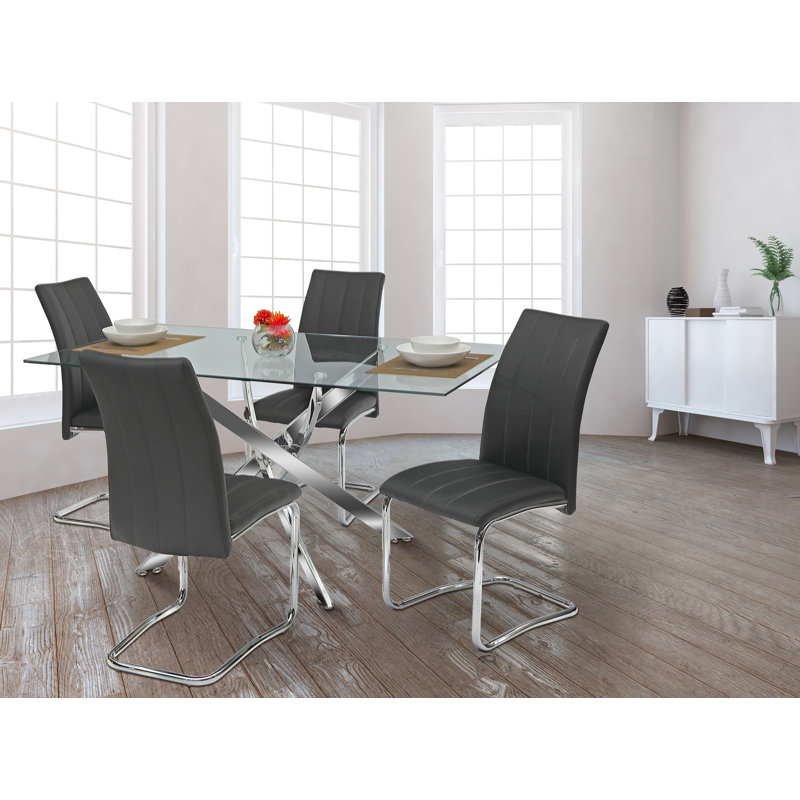 Ensemble repas pour 4 personnes Othin, Noir