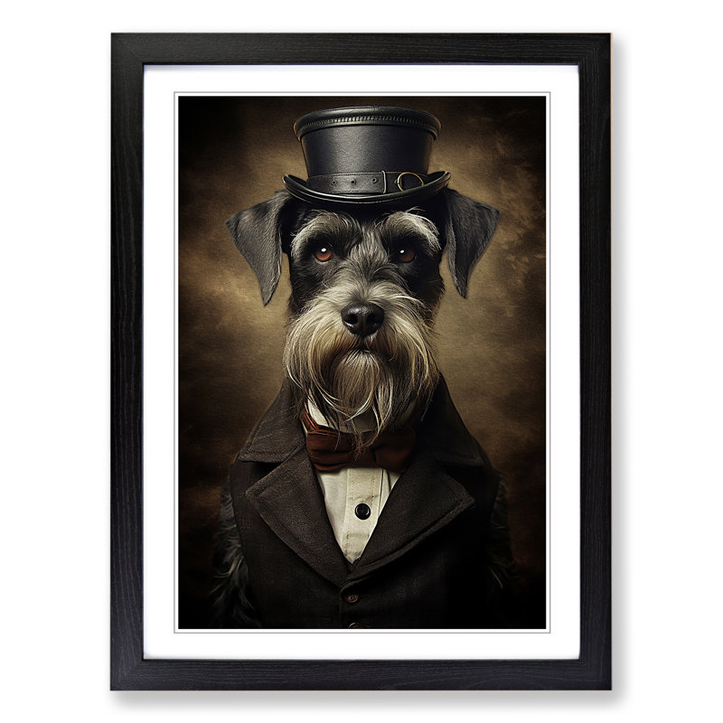 Gothic Moustache, Black , 64cm H x 46cm W x 2cm D