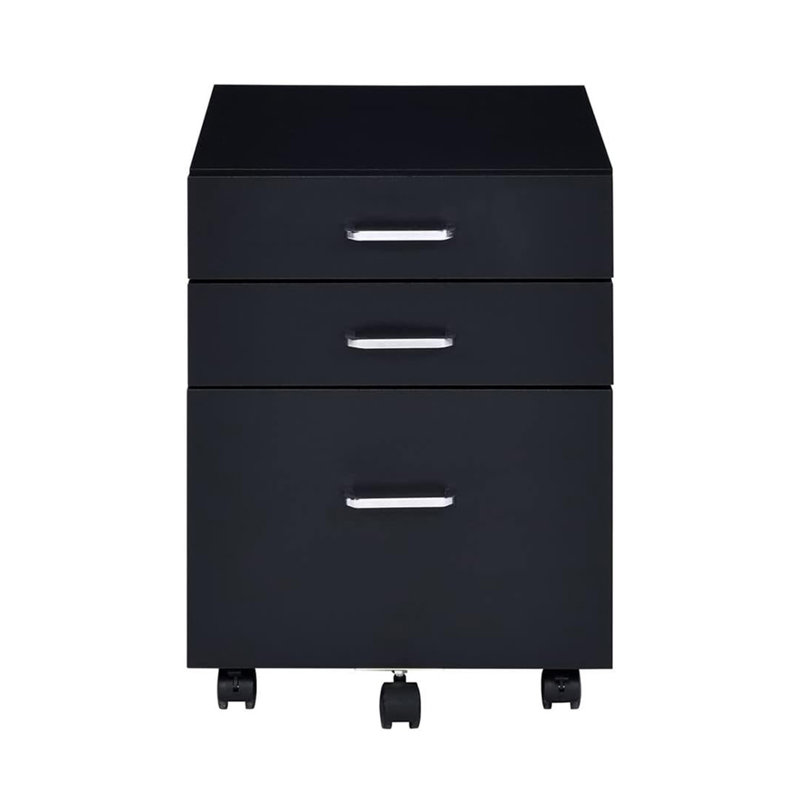 Rectangular Mobile Cabinet With 3 Drawers