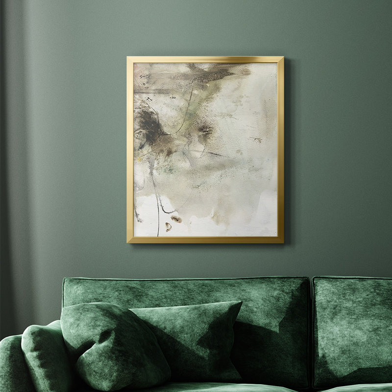 Toile encadrée de qualité supérieure Soft Inspiration IV - prête à être accrochée, Or, H 24 po x l 20 po