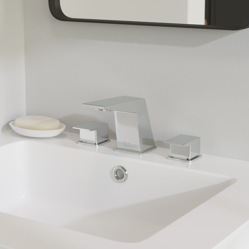 Robinet pour salle de bain Carré, Chrome