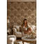 Papier peint damassé orné, motif floral en relief, fresque murale baroque vintage-1166008713