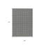 Tapis intérieur / extérieur géométrique lavable noir et ivoire 3 pi x 5 pi