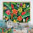 Toile avec cadre flottant or