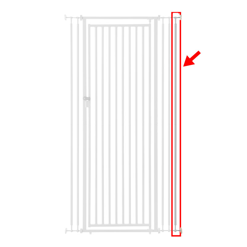 Cat Safety Gate Extra Bar, White