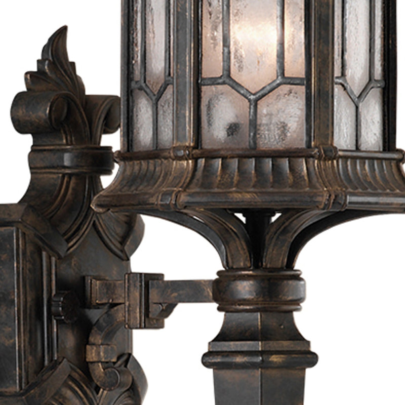 Devonshire 32" Antiqued Bronze Outdoor Wall Lantern