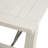 Embrey Reclaimed White Solid Wood Dining Bench with Metal Stretchers-456174049