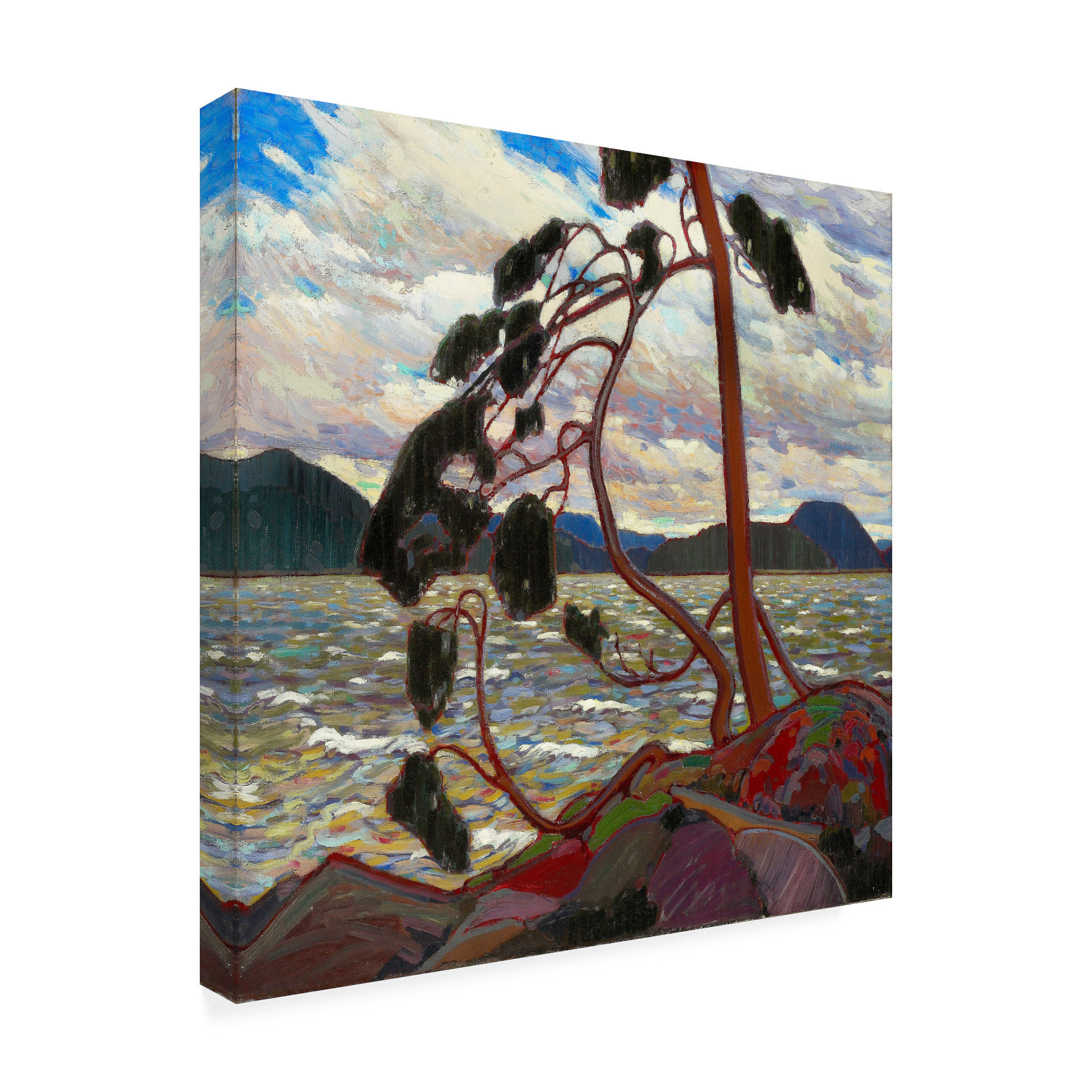 Charlton Home® The West Wind On Canvas by Tom Thomson Painting Wayfair