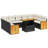 Vidaxl Garden Sofa Set Black