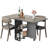 Folding Dining Table With 2 Tier Storage-Extendable Drop Leaf Farmhouse-107266208