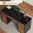 58 Inch White Desk with Drawers, Home Office Desks with 7 Storage Drawers, Executive Desk with File Cabinet-2088734698-2088734699