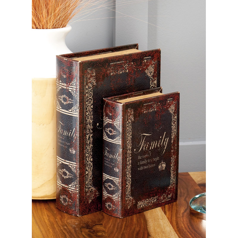Ensemble de boîtes à livres en bois 3 pièces