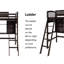 Lit mezzanine simple avec bureau Rossini-1625050294