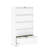 Locking Metal Lateral Cabinet, 5 Drawer White Filing Cabinet For Office Use Modern With Lock,-1493960162