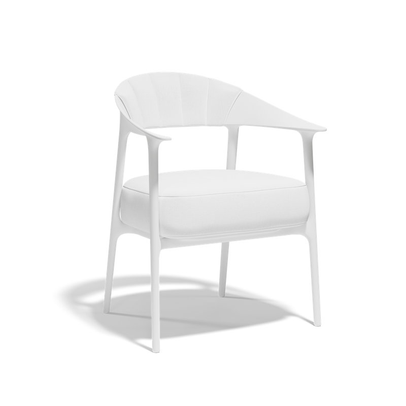 Fully Upholstered Africa Armchair, Portonovo White