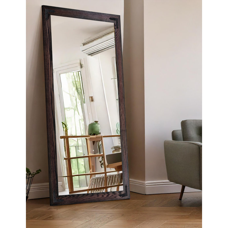 Miroir Gracie Oaks, 74 po x 33 po, Cerise noir
