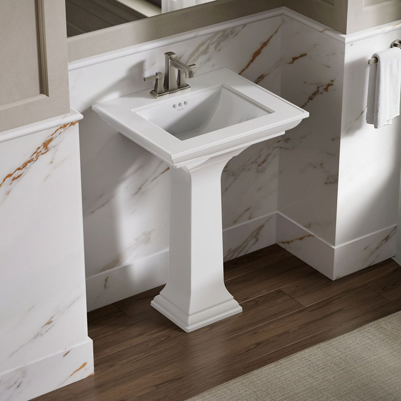 Memoirs® Stately 24" Console Bathroom Sink with Overflow, White, 4'' Centers