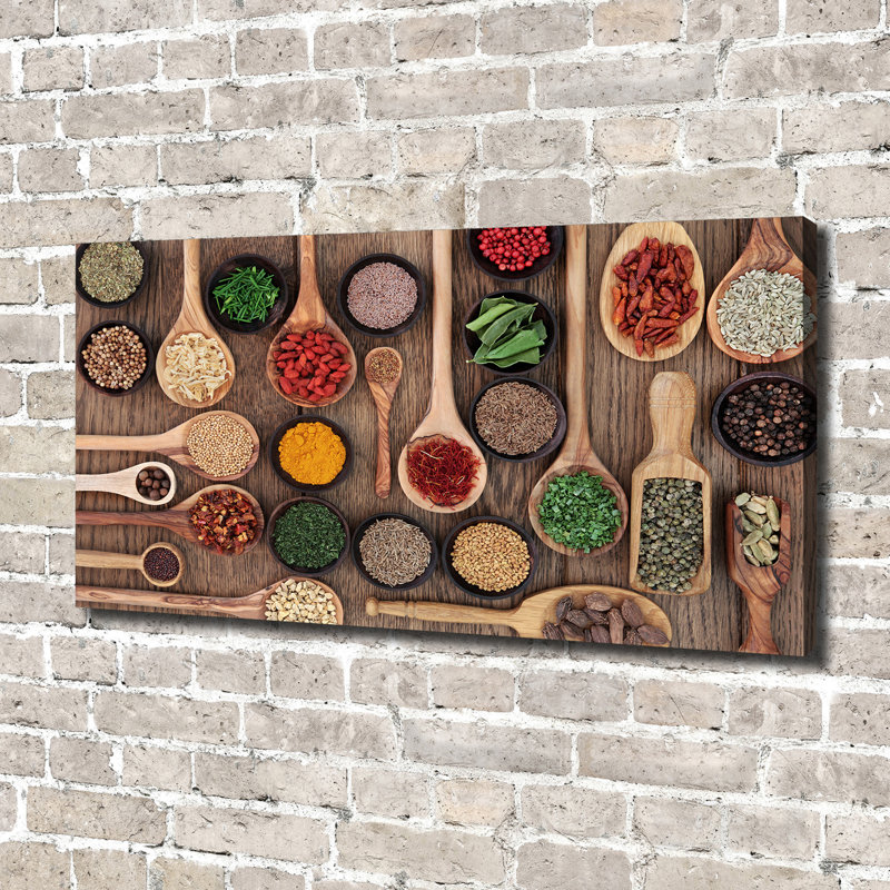 Spices And Herbs - Wrapped Canvas Print