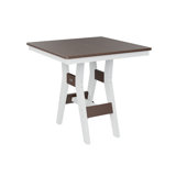 Berlin Gardens Harbor Regular Top With White Base Square Bar Table