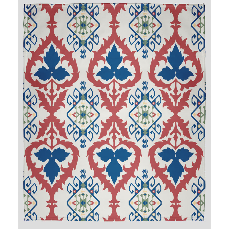 Happy Hippy Fleece Throw Blanket, Dark Cobalt Blue, 50" W x 60" L, 1.85