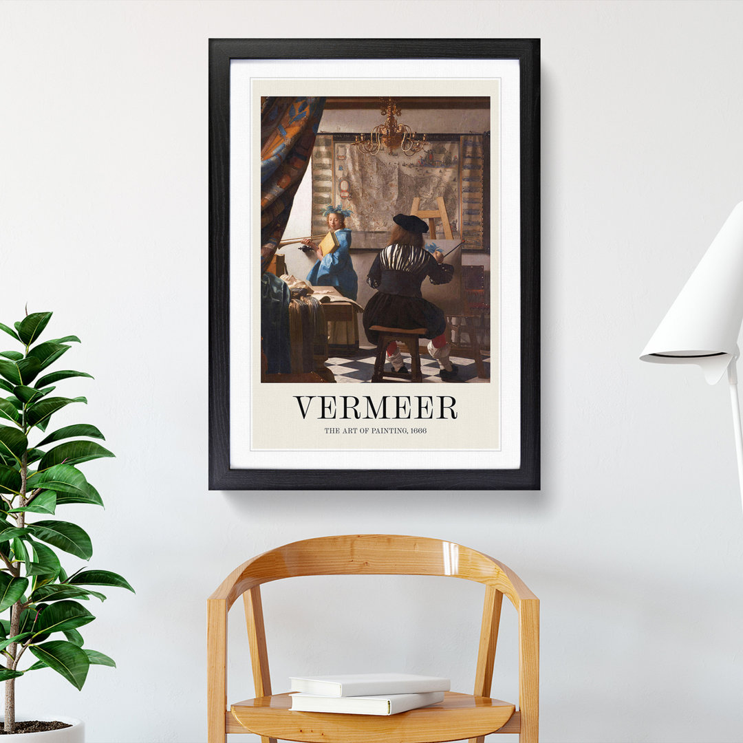 The Art of Painting by Johannes Vermeer - Picture Frame Painting