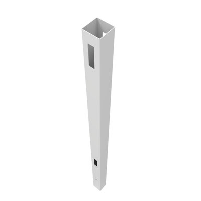 Horizontal Fence 5 in. x 5 in. x 108 in. White Vinyl Line Post