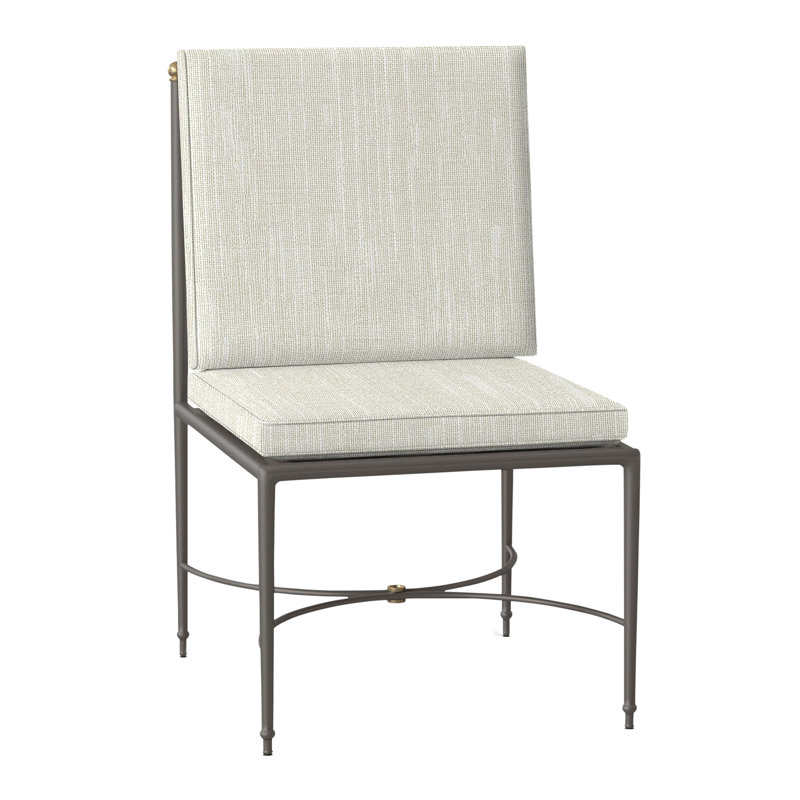 Chaise d'appoint en aluminium Roma, Welt, Rollo crème