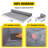 Shower Curb Kit 38 x 60 inch Stainless Steel, EPS Foam, HDPE, XPS, PVC 1 Set Waterproof Central Drain Easy to Install-711546262