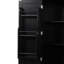 Armoire de rangement réglable pour salle de bain avec portes et tiroir en noir - Tablette, tablette, dispositif de basculement pour-308923012