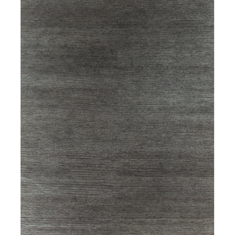 Classics Hand-Knotted Wool Charcoal/Gray Area Rug, Rectangle 12' x 15'