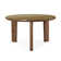 Oani Walnut And Glass Round Dining Table