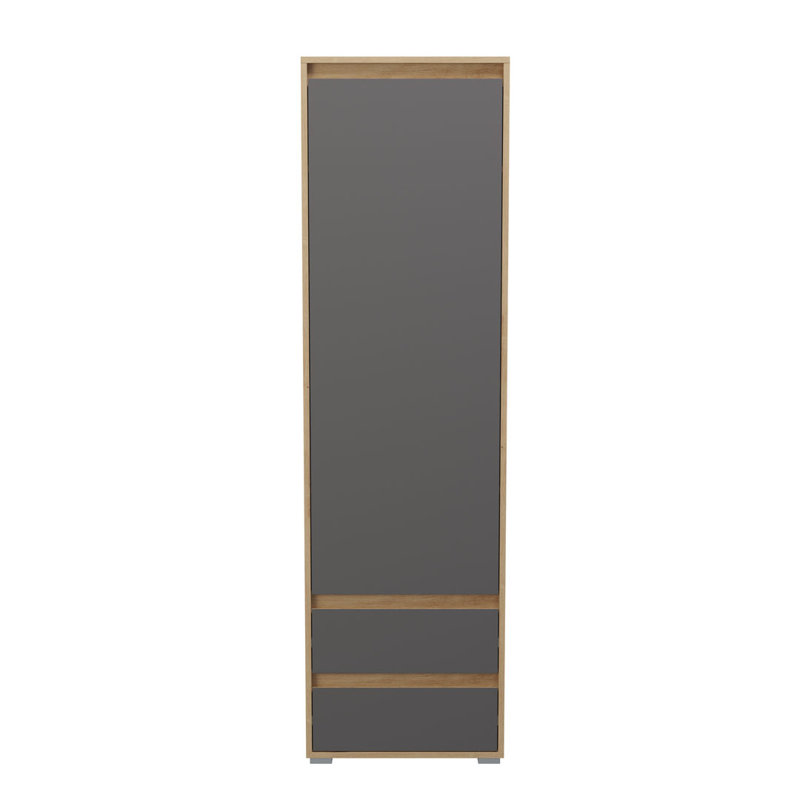 Hady 1 Door Manufactured Wood Wardrobe