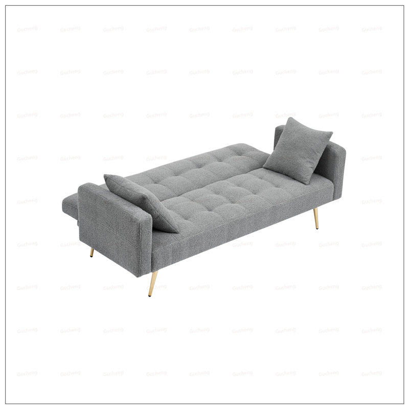 Canapé-lit polyvalent avec table basse transformable et fabrication robuste pour une utilisation pratique dans les maisons modernes