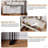 Adjustable-Length Vanity with Cloud LED Mirror - Modern Makeup Table with Storage Drawers & Side Cabinet, Ribbed Texture Design for Bedroom, Dorm & Small Spaces