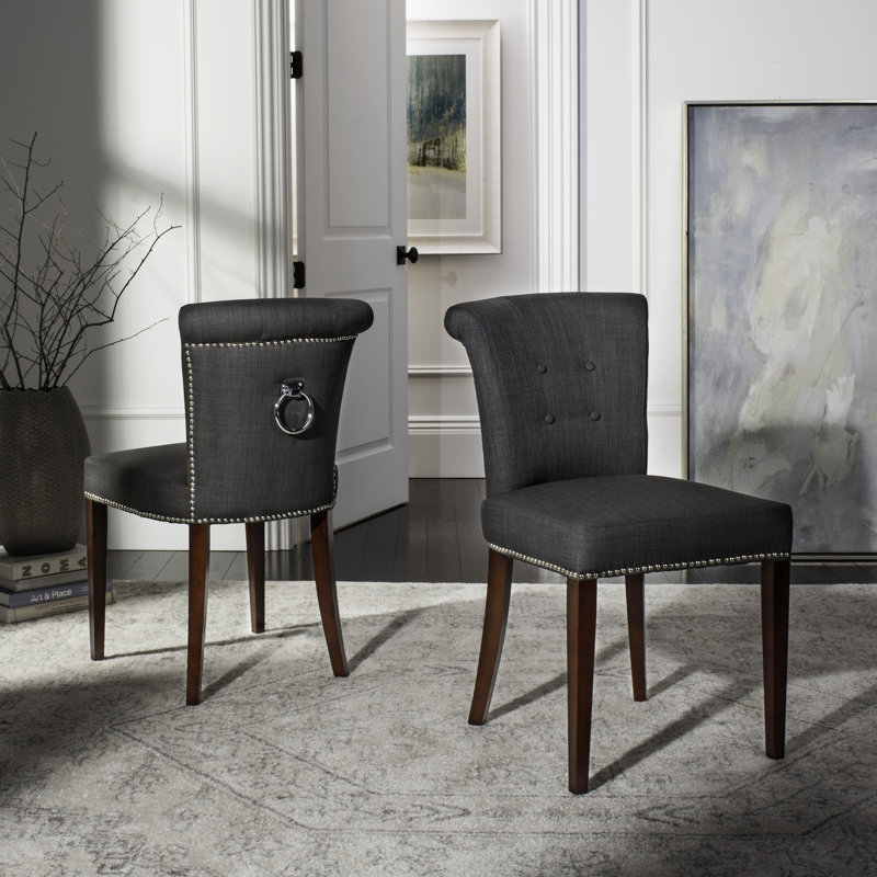Chaise d'appoint Ring, Gris fumé