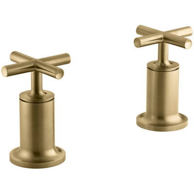 Purist® Deck- or Wall-Mount High-Flow Bath Valve Trim with Cross Handle