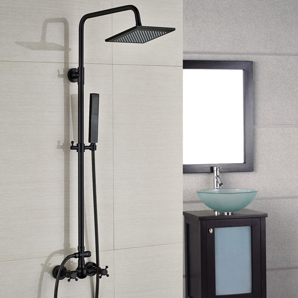 Fontana Balsamo Gold In-Wall Thermostatic Mixer Bathroom Shower System, Wall Mixer With Overhead Shower, Bathroom Wall Mixer Price