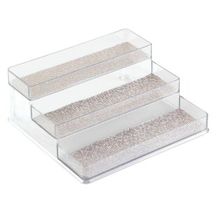  Simple Houseware 10 Compartments Expandable Pan Organizer,  White, Plastic, Metal, 12-22L x 9.5W x 8.5H