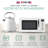 Haden Heritage Microwave Oven Bundled with Retro Electric Tea Kettle Kitchen Set