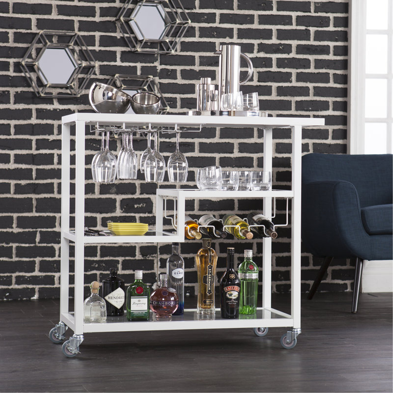 Chariot-bar - Blanc, Blanc