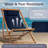 Reclining Beach Lounge Chair - Adjustable Reclining Sling Chair, Navy-717317178